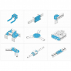 Ресурсный набор Bracket Robot Pack-Blue - «globural.ru» - Брянск