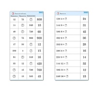 Комплект карточек (10) "Обучающий калейдоскоп. Умножение и деление в два шага" - «globural.ru» - Брянск