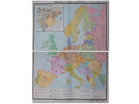Учебная карта "Европа 1924-1939 гг" 1050*1420 мм (матовое, 2-стороннее лам.) - «globural.ru» - Брянск