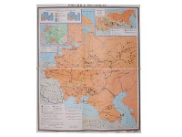 Учебная карта "Россия 1907-1914 гг." 1420*1100 мм (матовое, 2-стороннее лам.) - «globural.ru» - Брянск