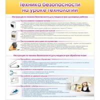 Стенд "Техника безопасности на уроке технологии" - «globural.ru» - Брянск