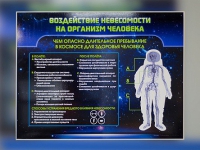 Стенд "Воздействие невесомости на организм человека" - «globural.ru» - Брянск