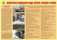 Плакат "Военно-учетные специальности солдат, матросов, сержантов и старшин" - «globural.ru» - Брянск