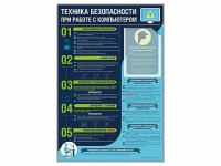 Стенд-уголок "Техника безопасности при работе на компьютере в общеобразовательных учреждениях" - «globural.ru» - Брянск