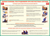 Таблица Порядок действий при внезапной смерти 1000*1400 винил - «globural.ru» - Брянск