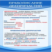 Стенд "Правописание деепричастий" - «globural.ru» - Брянск
