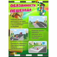 Стенд "Обязанности пешехода" - «globural.ru» - Брянск