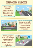 Стенд "Обязанности пешехода часть 2" - «globural.ru» - Брянск