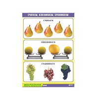 Таблица демонстрационная "Считаем, взвешиваем, сравниваем" (винил 70x100) - «globural.ru» - Брянск