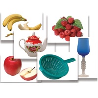 Набор предметных картинок "Фрукты, ягоды, орехи. Посуда" - «globural.ru» - Брянск