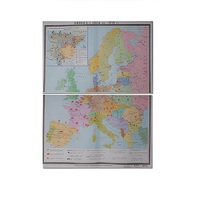 Учебная карта "Европа 1924-1939 гг" 1050*1420 мм (матовое, 2-стороннее лам.) - «globural.ru» - Брянск