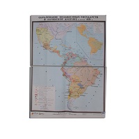 Учебная карта "Образование независимых государств в Латинской Америке" 1030*1420 мм (матовое, 2-стороннее лам.) - «globural.ru» - Брянск