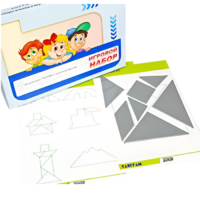 Игровой набор "Танграм" (с комплектом карточек) - «globural.ru» - Брянск