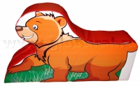 Напольная игрушка "Медвежонок" с шелкографией (ВИК) - «globural.ru» - Брянск