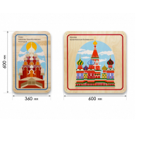 Набор стеновых панелей «Памятные места России - Кижи, Москва» - «globural.ru» - Брянск