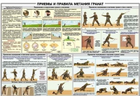 Плакат "Приемы и правила метания гранат" - «globural.ru» - Брянск