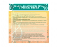 Стенд "Правила безопасности труда в кабинете физики" - «globural.ru» - Брянск