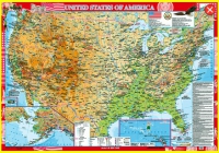Настенная карта Соединенных Штатов Америки на английском языке (учебная) - «globural.ru» - Брянск