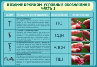 Стенд "Вязание крючком. Условные обозначения. Часть 2" - «globural.ru» - Брянск