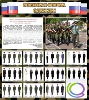 Стенд "Военная форма одежды (флаг РФ)" - «globural.ru» - Брянск