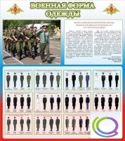 Стенд "Военная форма одежды (герб РФ)" - «globural.ru» - Брянск