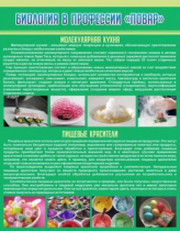 Стенд "Биология в профессии повар" - «globural.ru» - Брянск