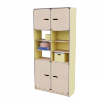 Рабочий стеллаж для воспитателя из коллекции «НЕГА» (цвет желтый) - «globural.ru» - Брянск