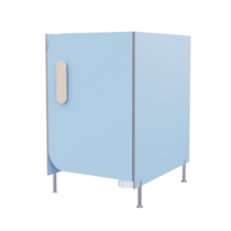 Гигиеническая кабинка из коллекции «НЕГА» (цвет голубой) - «globural.ru» - Брянск