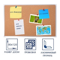 Доска пробковая 1200х900 - «globural.ru» - Брянск