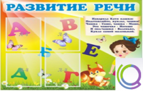 Стенд "Развитие речи" (вариант 1) - «globural.ru» - Брянск