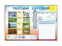 Стенд-уголок маркерный "Погода сегодня" - «globural.ru» - Брянск