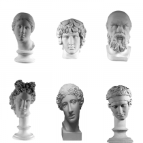 Комплект гипсовых моделей головы  - «globural.ru» - Брянск