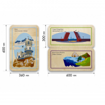 Набор стеновых панелей «Памятные места России - Ялта, Санкт-Петербург, Иркутск» - «globural.ru» - Брянск