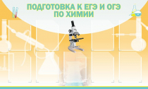 Стенд "Подготовка к ЕГЭ и ОГЭ по химии вариант 2 (9 карманов)" - «globural.ru» - Брянск