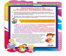 Стенд "Возрастные особенности ребенка" - «globural.ru» - Брянск